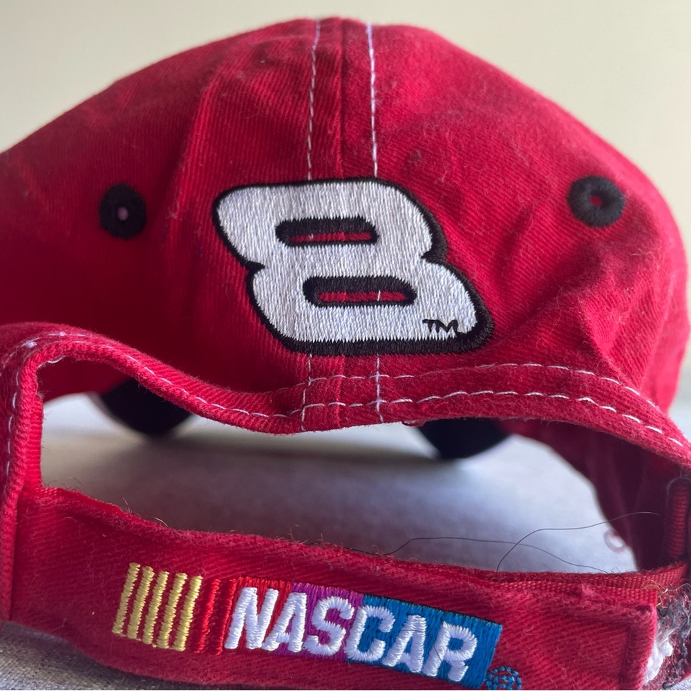 Budweiser Hat NASCAR Cap Dale Earnhardt Jr Winners Circle Adjustable Red Black 8 - Picture 8 of 12